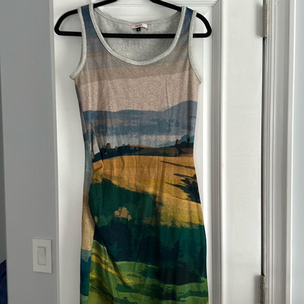 THE KIT. size, small scenic dress jersey, soft, body, conscious material